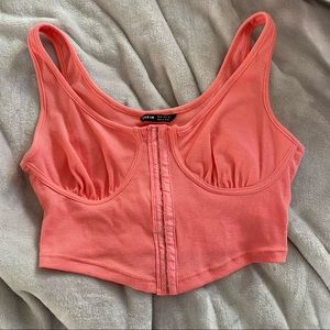 Coral crop top